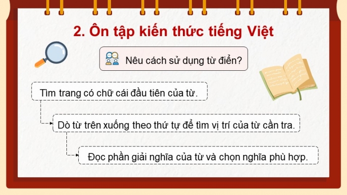 Giáo án PPT dạy thêm Tiếng Việt 5 chân trời bài 7: Bài đọc Chớm thu. Luyện từ và câu Sử dụng từ điển. Viết bài văn tả phong cảnh (Bài viết số 1)