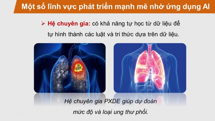 Giáo án điện tử Khoa học máy tính 12 kết nối Bài 2: Trí tuệ nhân tạo trong khoa học và đời sống