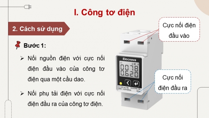 Giáo án điện tử Công nghệ 9 Lắp đặt mạng điện trong nhà Cánh diều Bài 2: Dụng cụ đo điện cơ bản