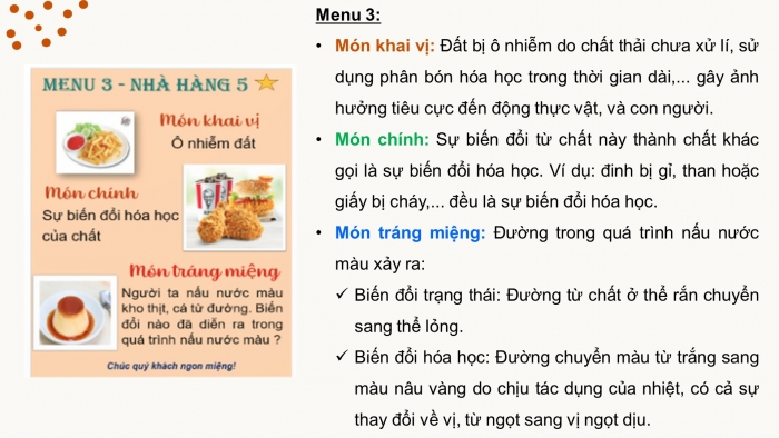 Giáo án điện tử Khoa học 5 kết nối Bài 6: Ôn tập chủ đề Chất