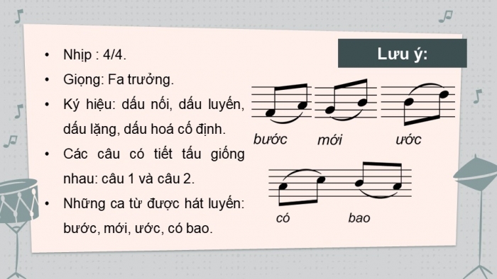 Giáo án điện tử Âm nhạc 9 cánh diều Bài 1 Tiết 1: Hát bài Tuổi mười lăm, Sơ lược về quãng, cách xác định và gọi tên quãng