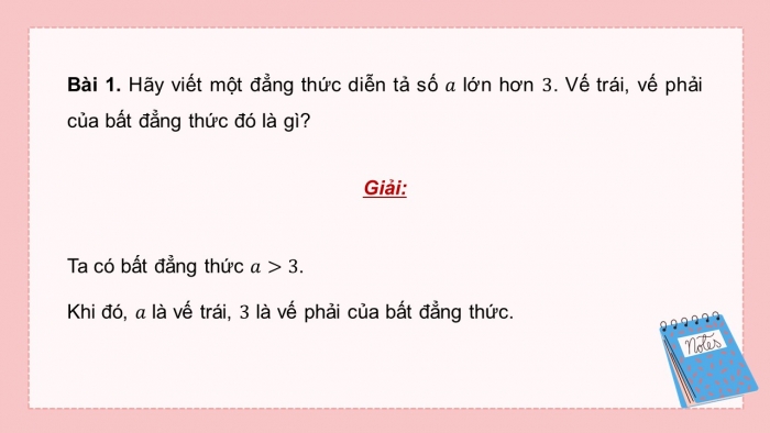 Giáo án PPT dạy thêm Toán 9 Kết nối bài 5: Bất đẳng thức và tính chất