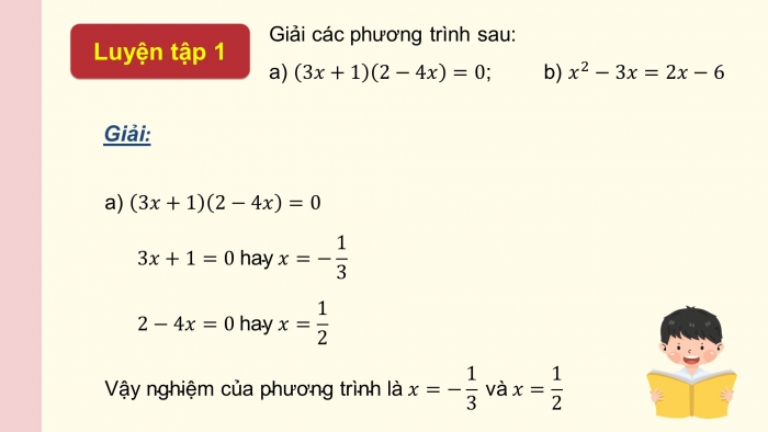 Giáo án điện tử Toán 9 kết nối Bài 4: Phương trình quy về phương trình bậc nhất một ẩn