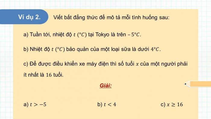 Giáo án điện tử Toán 9 kết nối Bài 5: Bất đẳng thức và tính chất