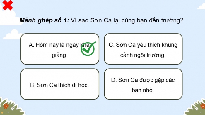 Giáo án điện tử Âm nhạc 5 chân trời Tiết 1: Khám phá Câu chuyện Sơn Ca cùng bạn đến trường, Hát Đường đến trường vui lắm!