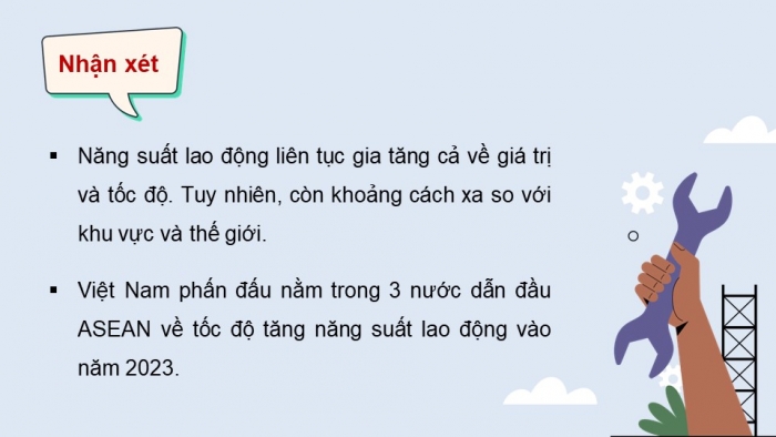 Giáo án điện tử Địa lí 12 chân trời Bài 8: Lao động và việc làm