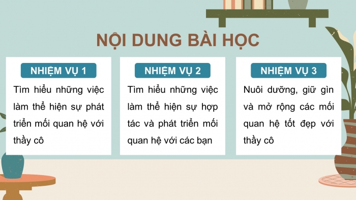 Giáo án điện tử Hoạt động trải nghiệm 12 chân trời bản 1 Chủ đề 3: Phát triển mối quan hệ với thầy cô và các bạn (P1)