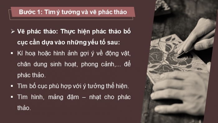 Giáo án điện tử Mĩ thuật 12 Đồ hoạ (tranh in) Kết nối Bài 2: Thực hành tranh in độc bản