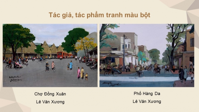 Giáo án điện tử Mĩ thuật 12 Hội hoạ Kết nối Bài 1: Khái quát về chất liệu màu bột (hoặc chất liệu tương đương)