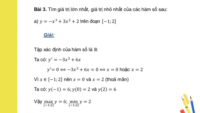 Giáo án PPT dạy thêm Toán 12 cánh diều Bài tập cuối chương I