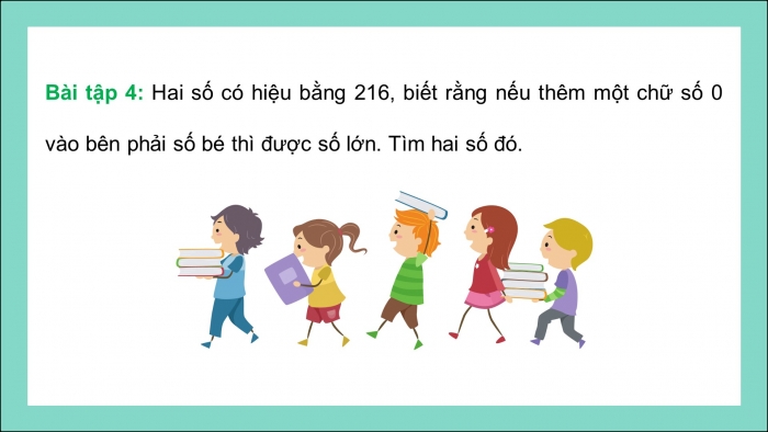 Giáo án PPT dạy thêm Toán 5 Cánh diều bài 8: Tìm hai số khi biết hiệu và tỉ số của hai số đó