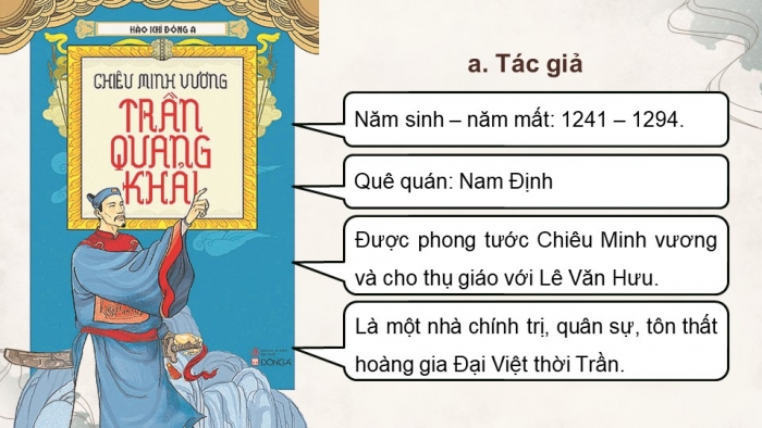 Giáo án PPT dạy thêm Ngữ văn 9 Cánh diều bài 1: Phò giá về kinh (Tụng giá hoàn kinh sư – Trần Quang Khải)