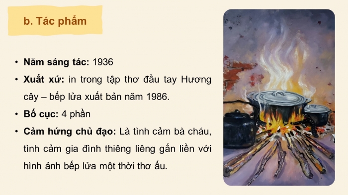 Giáo án PPT dạy thêm Ngữ văn 9 Chân trời bài 1: Bếp lửa (Bằng Việt)