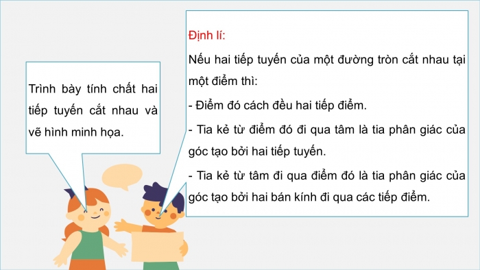 Giáo án PPT dạy thêm Toán 9 Chân trời bài 2: Tiếp tuyến của đường tròn