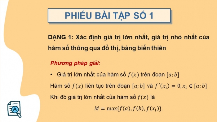 Giáo án PPT dạy thêm Toán 12 kết nối Bài 2: Giá trị lớn nhất và giá trị nhỏ nhất của hàm số