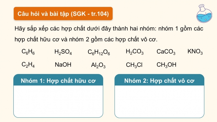 Giáo án điện tử KHTN 9 kết nối - Phân môn Hoá học Bài 22: Giới thiệu về hợp chất hữu cơ