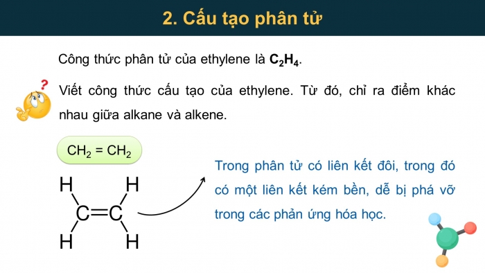 Giáo án điện tử KHTN 9 kết nối - Phân môn Hoá học Bài 24: Alkene