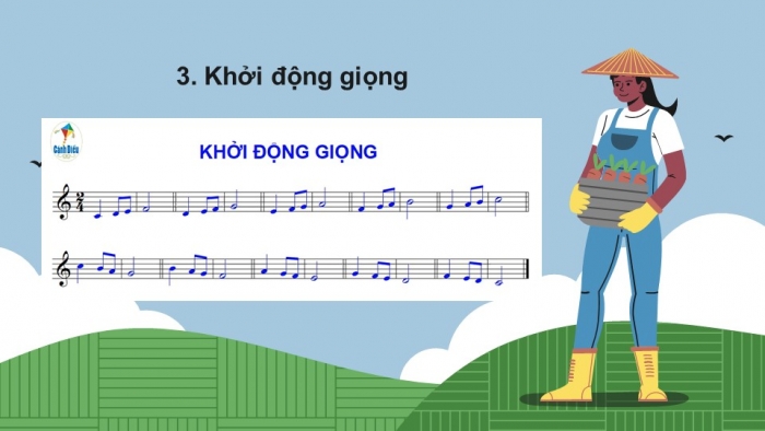 Giáo án điện tử Âm nhạc 9 cánh diều Bài 3 Tiết 1: Hát bài Quê hương thanh bình, Trải nghiệm và khám phá Sưu tầm một ca khúc mới sáng tác mang âm hưởng dân ca Việt Nam