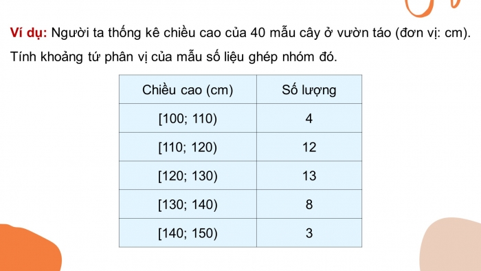 Giáo án PPT dạy thêm Toán 12 kết nối Bài 9: Khoảng biến thiên và khoảng tứ phân vị