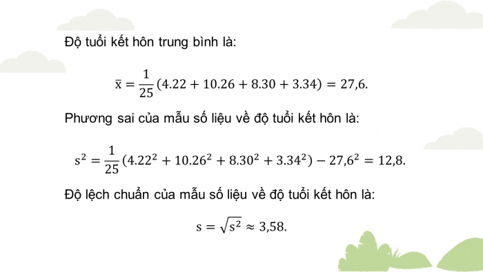 Giáo án PPT dạy thêm Toán 12 kết nối Bài 10: Phương sai và độ lệch chuẩn