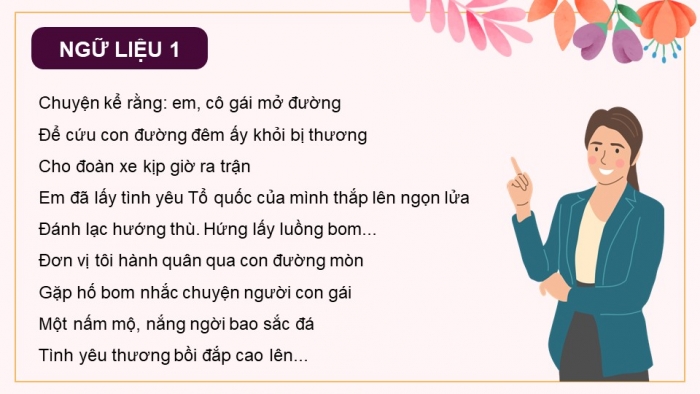 Giáo án PPT dạy thêm Ngữ văn 12 Kết nối bài 2: Tây Tiến (Quang Dũng) (P2)