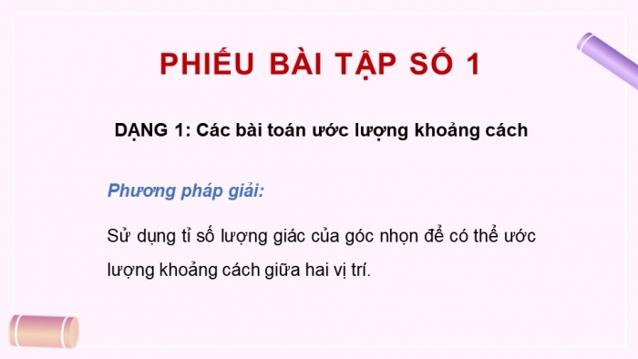 Giáo án PPT dạy thêm Toán 9 Cánh diều Bài 3: Ứng dụng của tỉ số lượng giác của góc nhọn