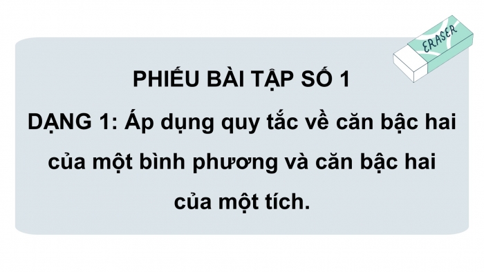 Giáo án PPT dạy thêm Toán 9 Cánh diều Bài 2: Một số phép tính về căn bậc hai của số thực