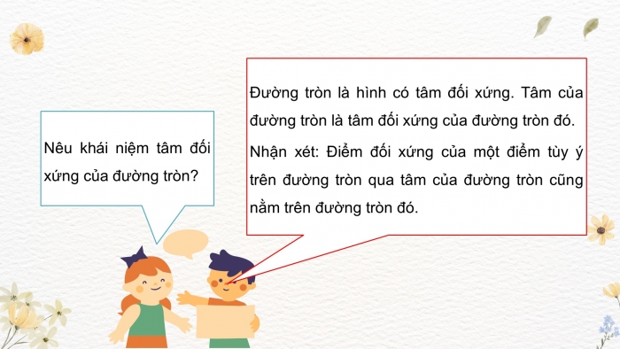 Giáo án PPT dạy thêm Toán 9 Cánh diều Bài 1: Đường tròn. Vị trí tương đối của hai đường tròn