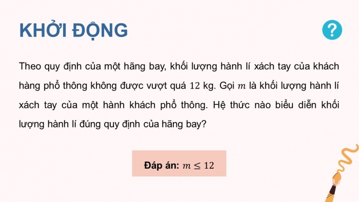 Giáo án PPT dạy thêm Toán 9 Kết nối bài 5: Bất đẳng thức và tính chất