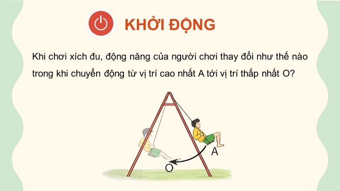 Giáo án điện tử KHTN 9 kết nối - Phân môn Vật lí Bài 2: Động năng. Thế năng