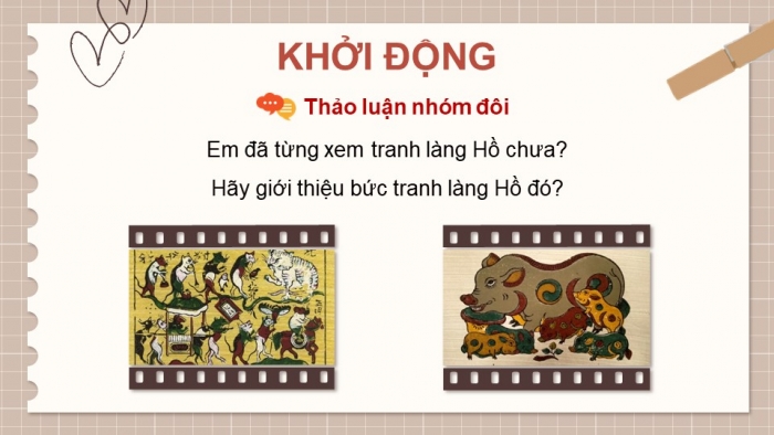 Giáo án PPT dạy thêm Tiếng Việt 5 Kết nối bài 27: Bài đọc Tranh làng Hồ. Luyện tập về điệp từ, điệp ngữ. Viết đoạn văn thể hiện tình cảm, cảm xúc về một bài thơ