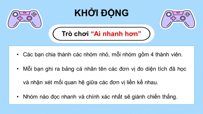 Giáo án PPT dạy thêm Toán 5 Cánh diều bài 20: Ôn tập về các đơn vị đo diện tích đã học