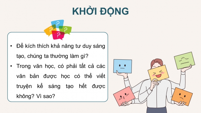 Giáo án PPT dạy thêm Ngữ văn 9 Cánh diều bài 6: Viết truyện kể sáng tạo