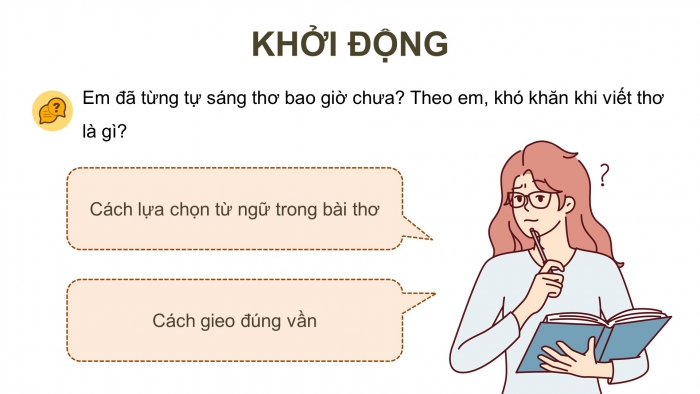 Giáo án PPT dạy thêm Ngữ văn 9 Chân trời bài 1: Làm một bài thơ tám chữ