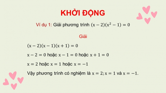 Giáo án PPT dạy thêm Toán 9 Chân trời bài 1: Phương trình quy về phương trình bậc nhất một ẩn