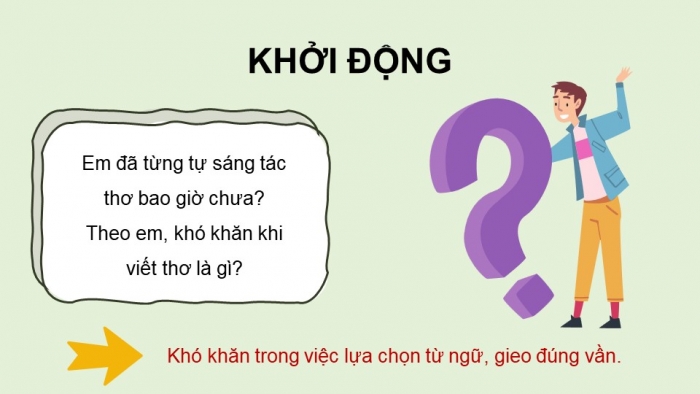 Giáo án PPT dạy thêm Ngữ văn 9 Kết nối bài 7: Tập làm một bài thơ tám chữ