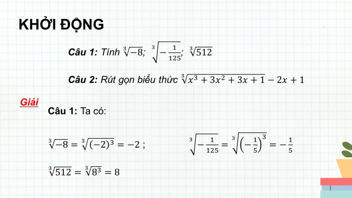 Giáo án PPT dạy thêm Toán 9 Kết nối bài 10: Căn bậc ba và căn thức bậc ba