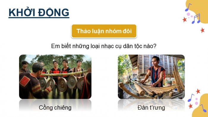 Giáo án PPT dạy thêm Tiếng Việt 5 Kết nối bài 13: Bài đọc Đàn t'rưng – tiếng ca đại ngàn. Luyện từ và câu Liên kết câu bằng từ ngữ thay thế. Tìm hiểu cách viết chương trình hoạt động