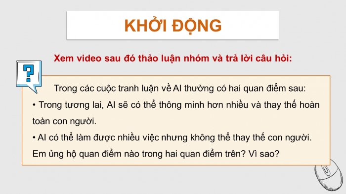 Giáo án điện tử Khoa học máy tính 12 kết nối Bài 2: Trí tuệ nhân tạo trong khoa học và đời sống