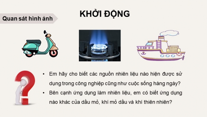 Giáo án điện tử KHTN 9 kết nối - Phân môn Hoá học Bài 25: Nguồn nhiên liệu