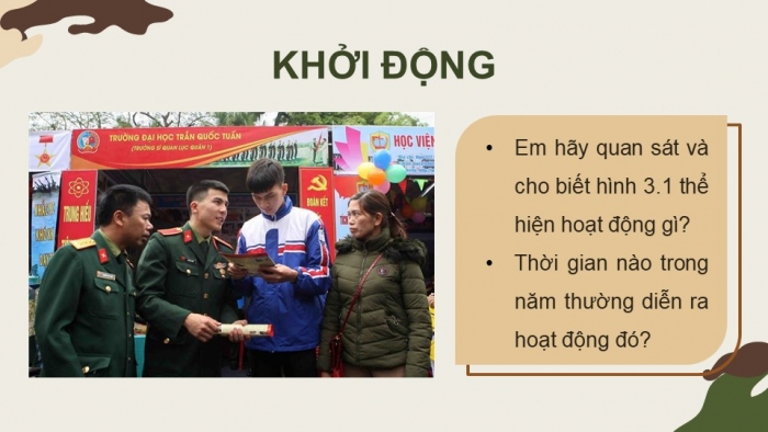 Giáo án điện tử Quốc phòng an ninh 12 kết nối Bài 3: Công tác tuyển sinh, đào tạo trong các trường Quân đội nhân dân Việt Nam và Công an nhân dân Việt Nam