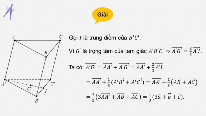 Giáo án PPT dạy thêm Toán 12 chân trời Bài 1: Vectơ và các phép toán trong không gian