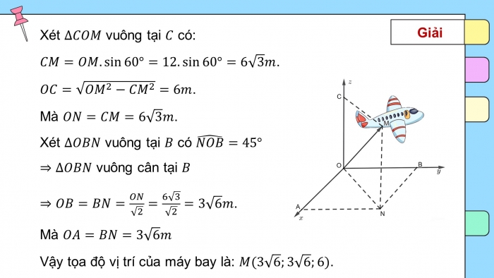 Giáo án PPT dạy thêm Toán 12 chân trời Bài 2: Toạ độ của vectơ trong không gian