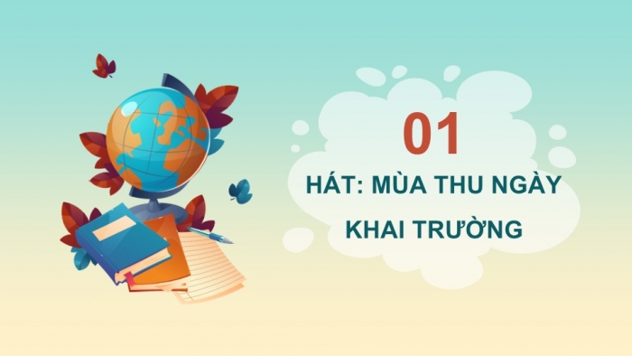 Giáo án điện tử Âm nhạc 9 chân trời Bài 1: Hát Mùa thu ngày khai trường, Nhạc cụ thể hiện tiết tấu