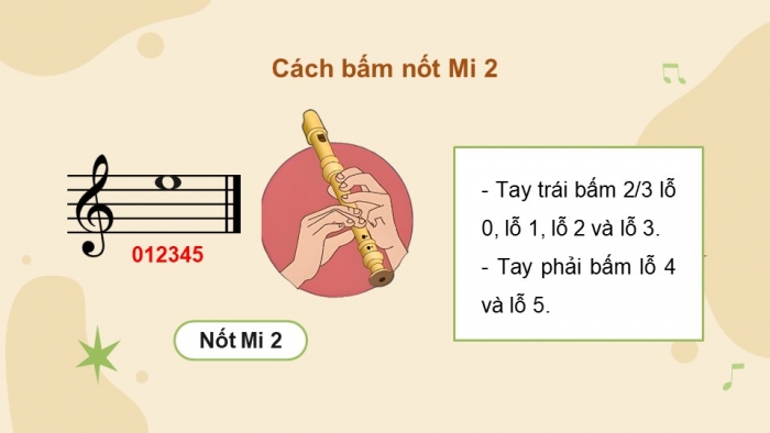 Giáo án điện tử Âm nhạc 9 chân trời Bài 4: Nhạc cụ thể hiện giai điệu Bài thực hành số 2