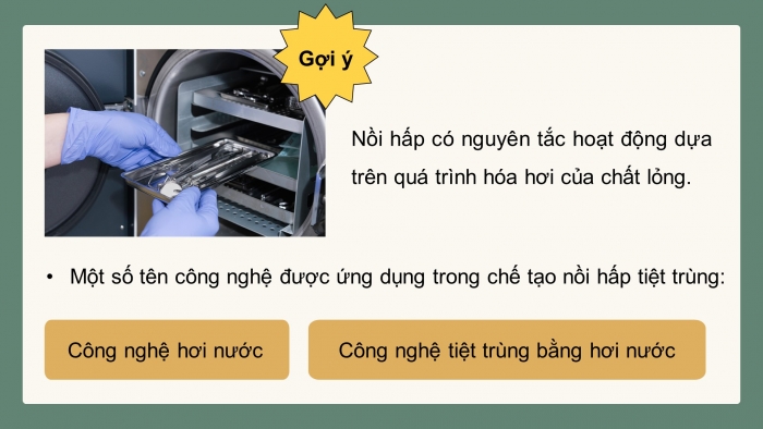 Giáo án điện tử Vật lí 12 kết nối Bài 6: Nhiệt hoá hơi riêng