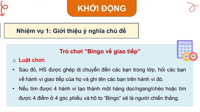 Giáo án điện tử Hoạt động trải nghiệm 9 chân trời bản 1 Chủ đề 2 Tuần 5