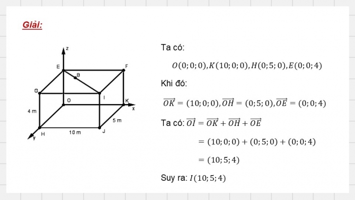 Giáo án PPT dạy thêm Toán 12 cánh diều Bài 3: Biểu thức tọa độ của các phép toán vectơ