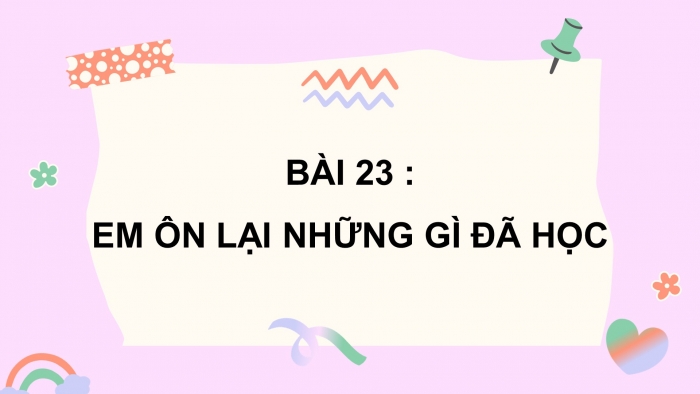 Giáo án PPT dạy thêm Toán 5 Cánh diều bài 23: Em ôn lại những gì đã học