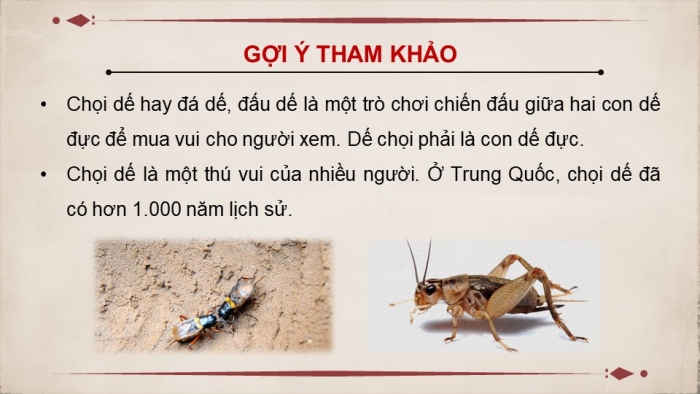 Giáo án PPT dạy thêm Ngữ văn 9 Kết nối bài 1: Dế chọi (Bồ Tùng Linh)